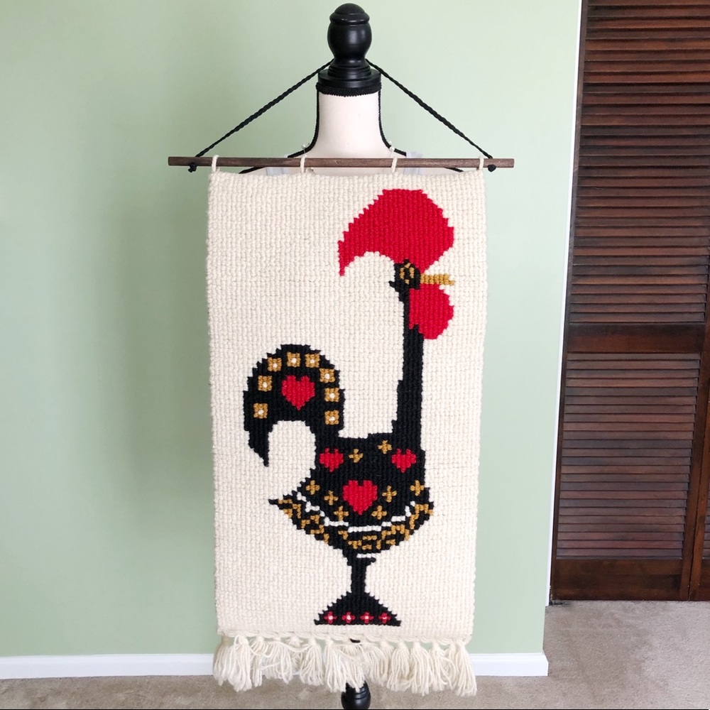 Vintage Rooster Wall Tapestry